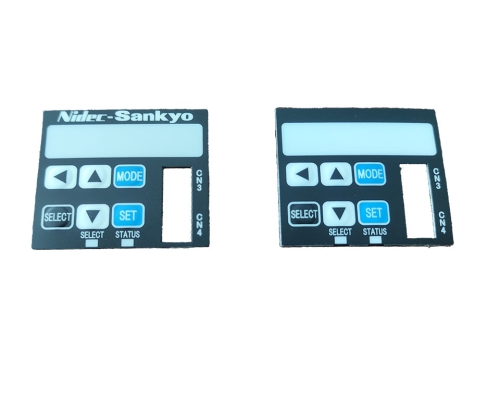 Button control panel face sticker