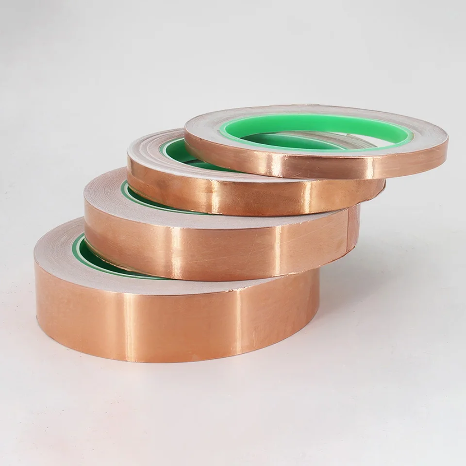 Adhesive-backed conductive high-shielding copper foil tape