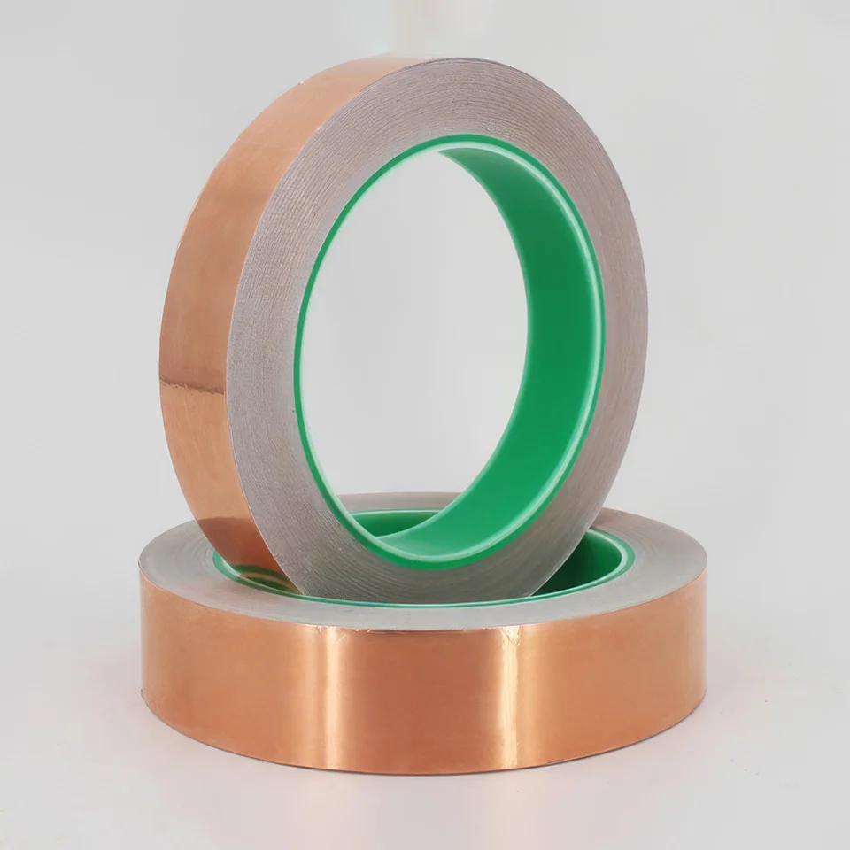 Adhesive-backed conductive high-shielding copper foil tape