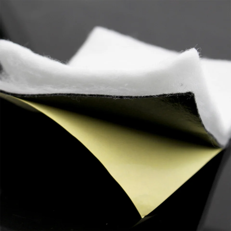 Automotive engine sound-absorbing cotton tape adhesive die cut soundproof cotton felt with adhesive backing