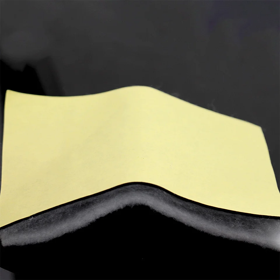 Automotive engine sound-absorbing cotton tape adhesive die cut soundproof cotton felt with adhesive backing
