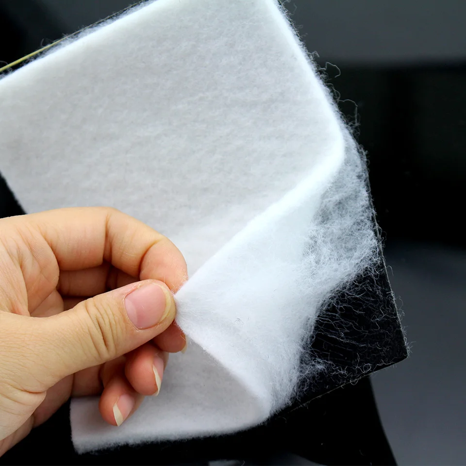 Automotive engine sound-absorbing cotton tape adhesive die cut soundproof cotton felt with adhesive backing