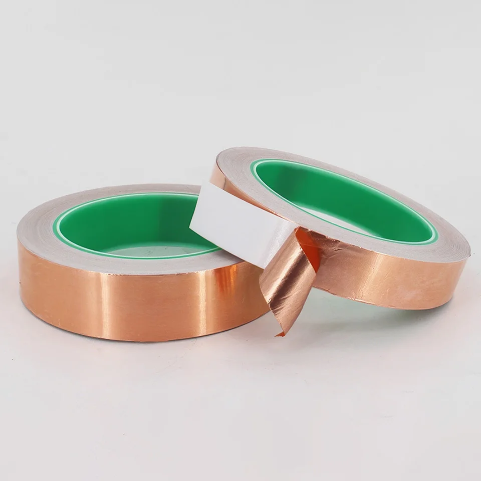 Adhesive-backed conductive high-shielding copper foil tape