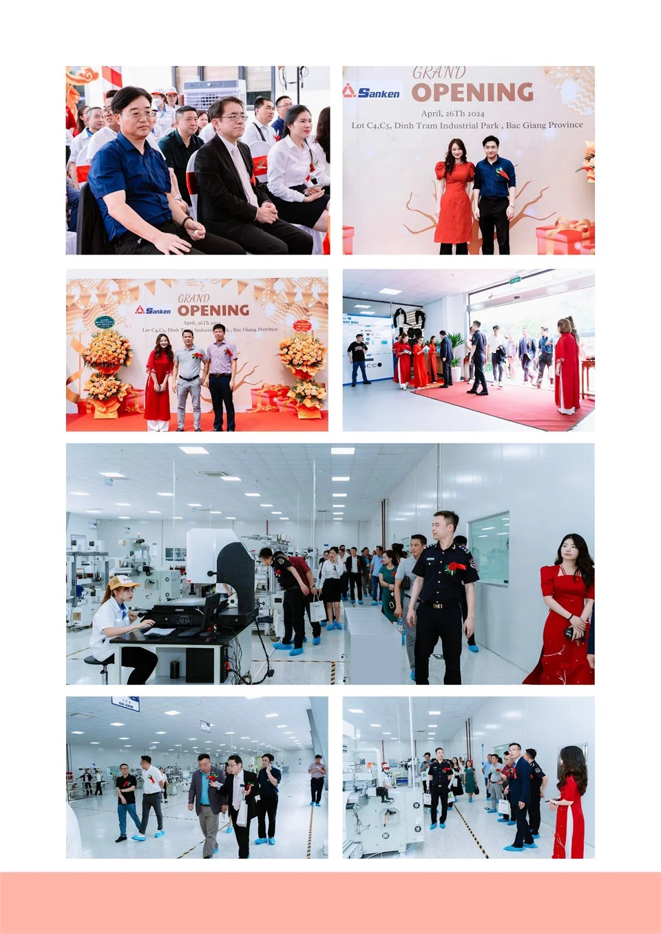 On April 26, 2024, SANKEN VIET NAM TECHNOLOGY COMPANY LIMITED was grandly opened!